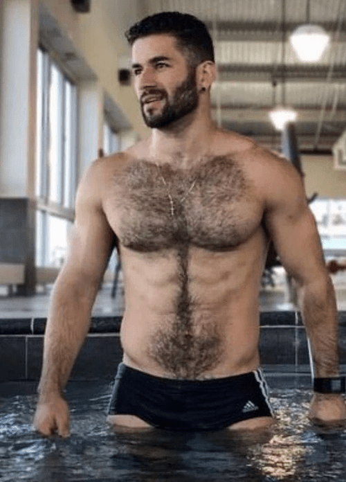 handsome, hunk, man in speedo