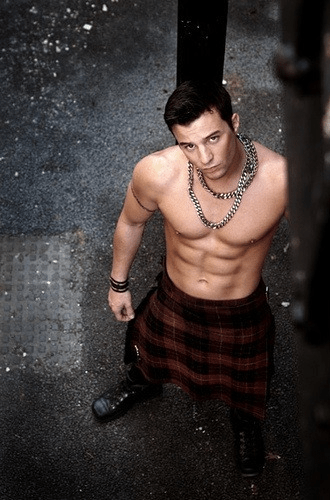 handsome, hunk, shirtless man