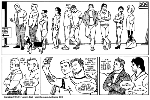 james asal jr, gay comic