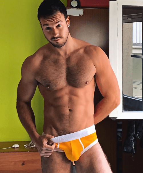 handsome, hunk, man in underwear