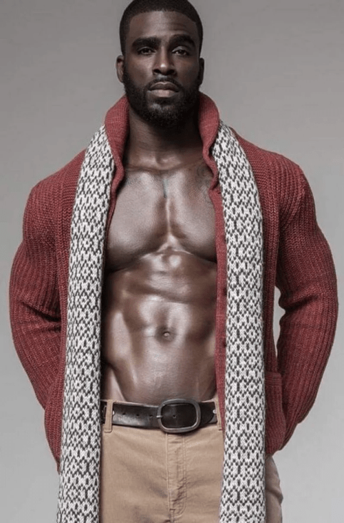 handsome, hunk, beautiful black man