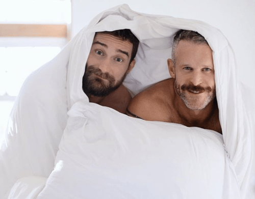 Lex Abramov, brett miles, handsome, hunk, men in bed