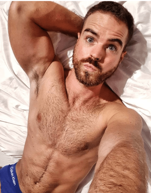 handsome Hungarian,, shirtless hunk