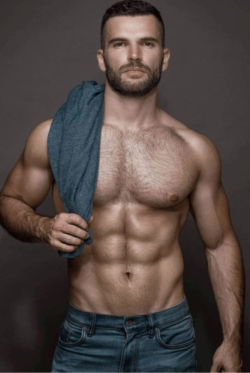 handsome, hunk, hairy guy