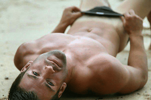 handsome, hunk, beach bum, speedo