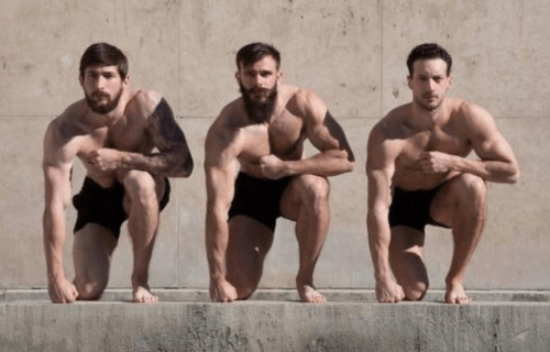 handsome, hunk, hairy men