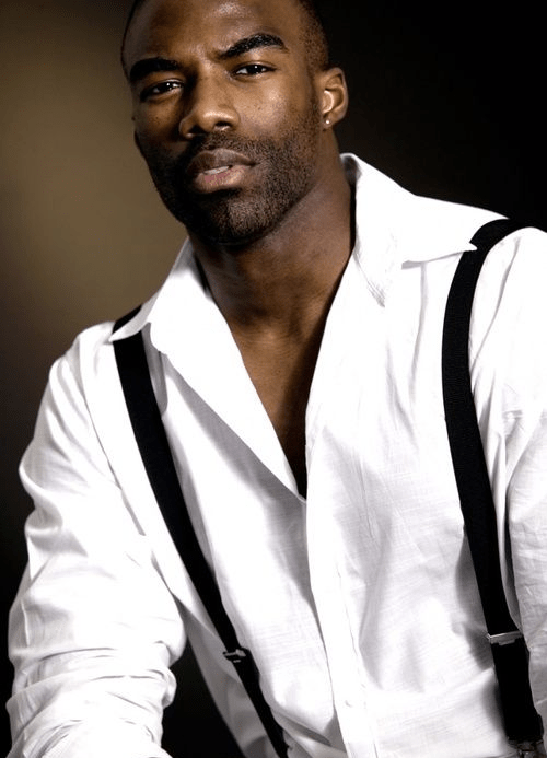 handsome, hunk, man in suspenders