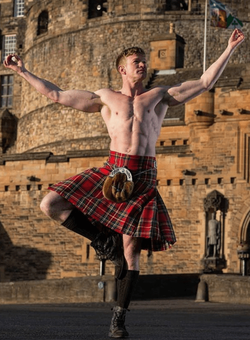 ginger, kilt