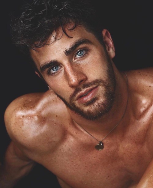 blue eyes, handsome