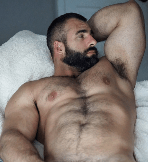 handsome, hairy