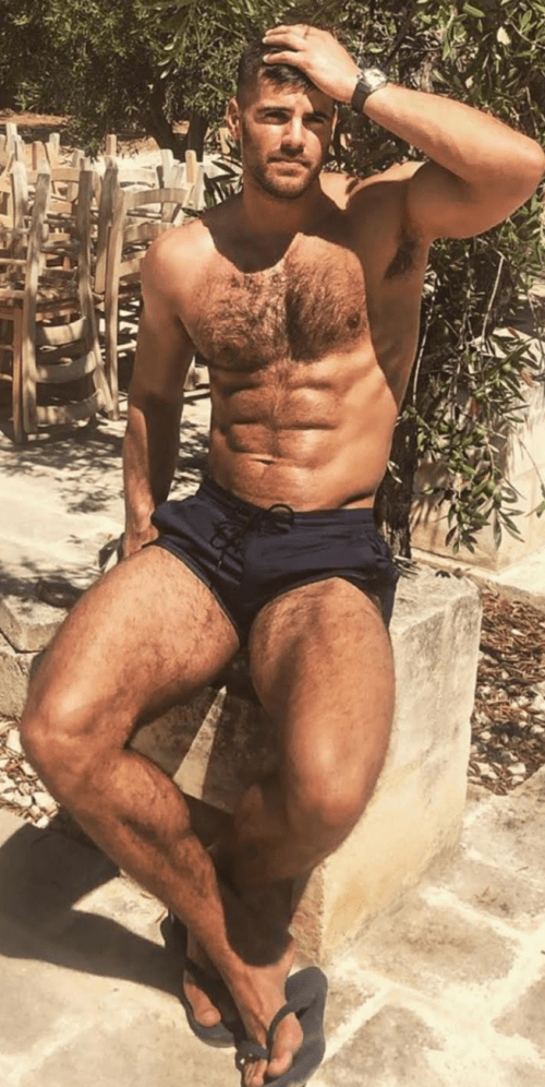 handsome, hairy, hunk