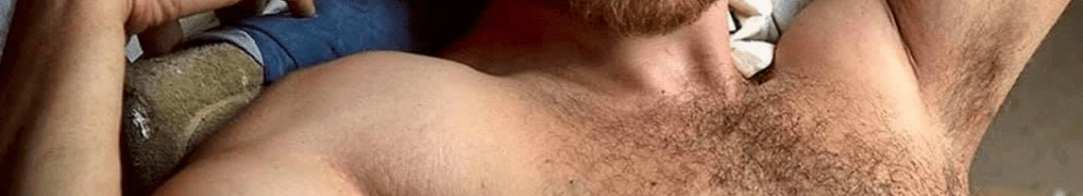 handsome, shirtless male model