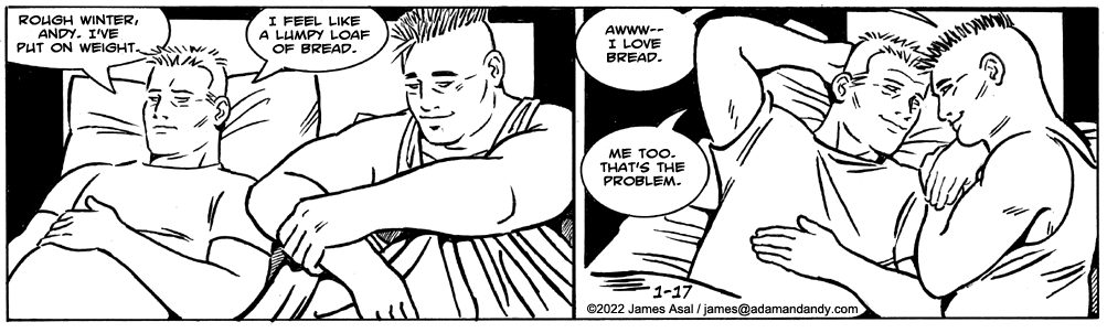 Adam and Andy weekly comic strip